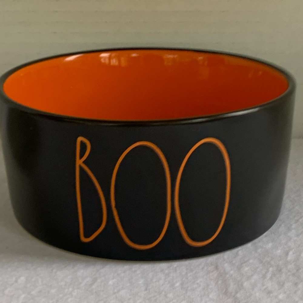 Rae Dunn Halloween Candy dish or pet bowl 5.5” by 3” NWOT